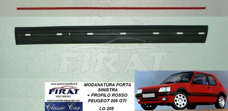 MODANATURA PORTA PEUGEOT 205 GTI SINISTRA